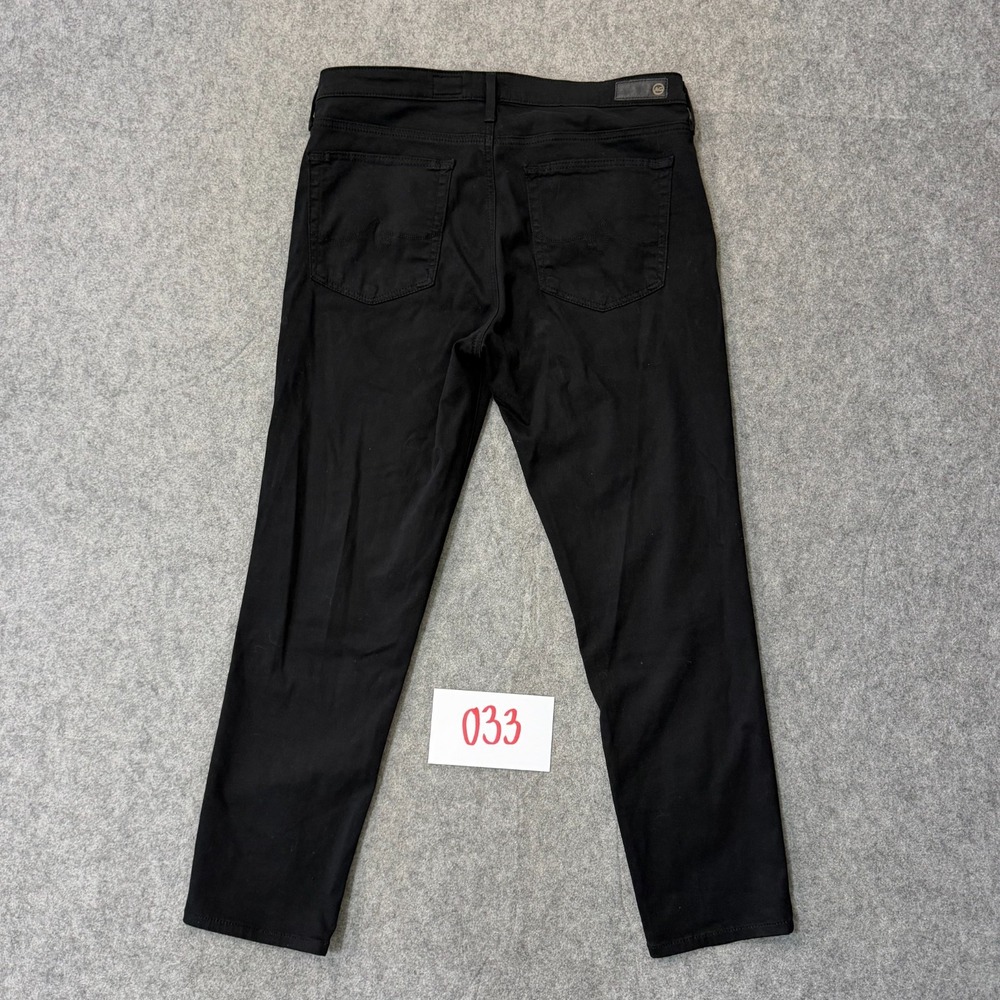 AG Adriano Goldschmied Black Denim Prima Cigarette Crop Jeans Women's Size 30 - Picture 7 of 7